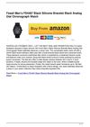 Fossil Men’s FS4487 Black Silicone Bracelet Black Analog Dial Chronograph Watch