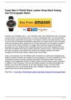 Fossil Men’s FS4545 Black Leather Strap Black Analog Dial Chronograph Watch