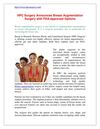  HPC Surgery Announces Breast Augmentation Surgery with FDA-approved Options 
