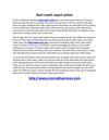 Best credit report online