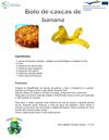 Bolo de cascas de bananas - Gonçalo Sousa 11CT2