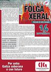 Folga Xeral do 14-N - Volantina da CIG