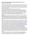 How To Find Intriguing And Inspiring Subject Areas On Your Content And Also Center S