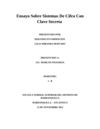 Ensayo Sobre Sistemas De Cifra Con Clave Secreta