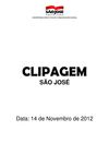 Clipagem São José 14/11/2012