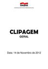 Clipagem Geral 14/11/2012