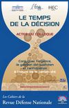 Actes du colloque "Le temps de la décision"