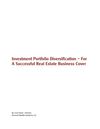 Investment Portfolio Diversification - For A Successful Real Estate Business