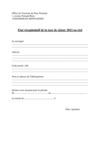 Etat récapitulatif de la taxe de séjour 2012
