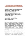 Le gouvernement indien use de l'écran de fumée de "l'acceptation en bloc des propositions de Colombo" pour refuser...
