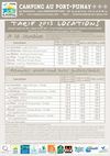 Tarifs 2013 Camping Au Port-Punay *** - Camping et Locations - FR