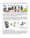 Tips for Make More Money from Mobile Apps Development