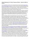 Online Marketing For Online Freelance Writers _ Assist As Well As Advice