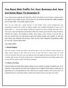 You Need Web Traffic For Your Business And Here Are Some Ways To Generate It