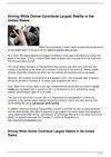 Driving While Online Contribute Largest Deaths in the United States