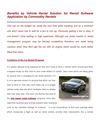 Benefits by Vehicle Rental Solution for Rental Software Application by Commodity Rentals