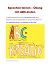 Sprachen lernen – Übung mit ABC-Listen
