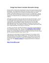 Design Your Home to include Alternative Energy