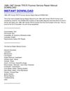 1986-1987 Honda TRX70 Fourtrax Service Repair Manual DOWNLOAD