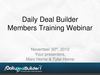 DailyDealBuilder-Training