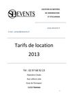 TARIFS LOCATION