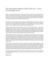 The Real Estate Market In Salt Lake City - Homes In Lehi