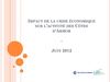 Impact de la crise économique sur l’activité des Côtes d’Armor 