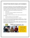 Orlando Private Detective Agency and Investigators