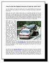 How to Get the Highest Amount of Cash for Junk Cars