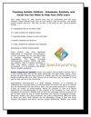 Teaching Autistic Children - Schedules, Symbols, and Cards You Can Make to Help Your Child Learn