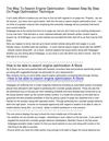 The Way To Search Engine Optimization _ Greatest Step By Step On-Page Optimization Technique S