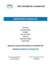 Redevances d'usage 2013