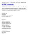 2004-2011 Yamaha YFM350 Raptor 350 Service Repair Manual DOWNLOAD