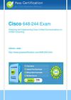 Free Cisco 648-244 exam Question|Passcertification.com