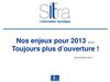 Présentation Sitra - Colloque initiatives numériques et tourisme en Loire Forez