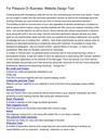 For Pleasure Or Business -Website Design Tool S