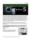 iPhone 5 Features Boosting High-End iPhone 5 Application Development