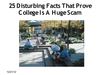 Why College Is A Scam And Why You Should Work Now