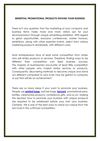 BENEFITIAL PROMOTIONAL PRODUCTS EXPAND YOUR BUSINESS