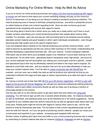Online Marketing For Online Writers _ Help As Well As Advice