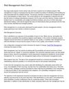 Risk Management And Control