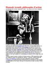 Le musée imaginaire d'Hannah Arendt / Hannah Arendt, philosophe d'action