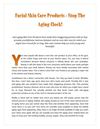 Facial Skin Care Products - Stop The Aging Clock!