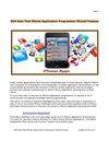 Skill Sets That iPhone Application Programmer Should Possess