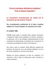 Le mouvement révolutionnaire de masses est la locomotive qui fait avancer l'histoire (des révolutionnaires...