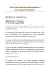 Du bilan de l'expérience (éditorial du Hongqi n° 3-4, 14 mars 1969)