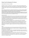 Dating Tips And Assistance For Novice