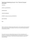 Task Internet Marketing Survey © , Net , Personal Computer Information