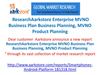 ResearchAarkstore Enterprise MVNO Business Plan Business Planning, MVNO Product Planning