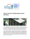 Rainbow Roofing Thermoplastic Roofing at Miami Ft. Lauderdale & Florida